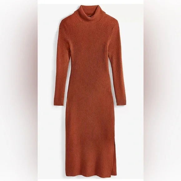 Charter Club Women's 100% Cashmere Turtleneck Midi Sweater Dress Size Medium - Picture 5 of 7